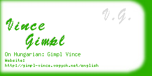 vince gimpl business card